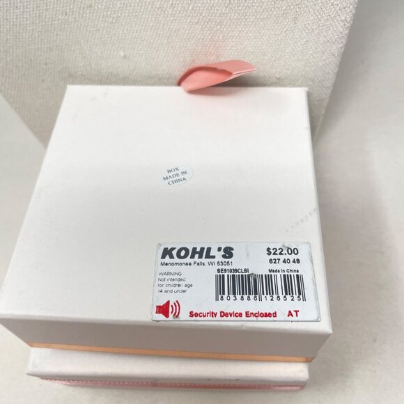 Lauren Conrad Letter J Monogram Necklace &‎ Earring Set Gold-Tone 16" Chain New - Picture 4 of 5